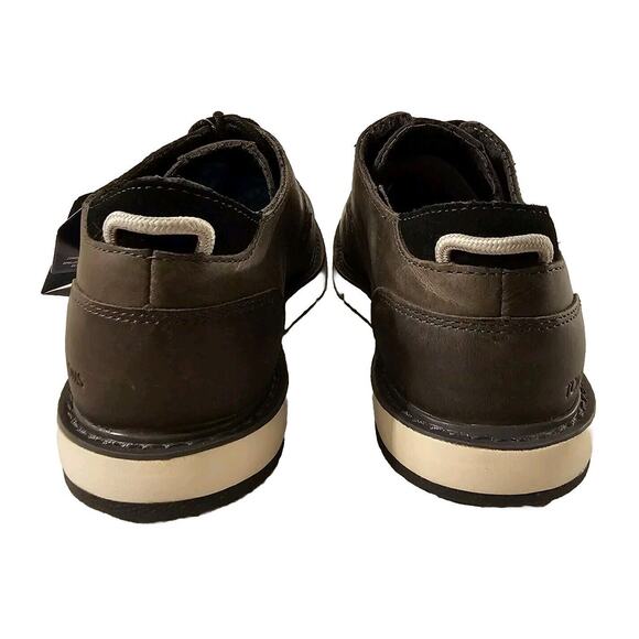 TOMS Men's Navi Water Resistant Smoke‎ Grey Leather Oxford Dress Shoe sz 7 - Picture 4 of 13